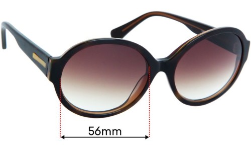 Sunglass Fix Replacement Lenses for Wayne Cooper Oceane - 56mm Wide 
