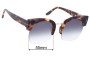 Sunglass Fix Ersatzgläser für Tom Ford Savannah-02 TF522-F - 55mm Wide 